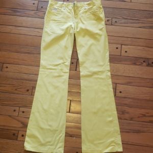 Wide-leg yellow Moschino "With Love" Jeans